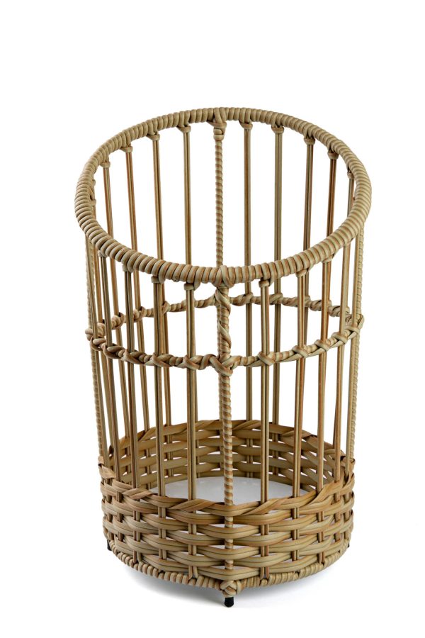 Cesta em vime sintético Baguete redonda