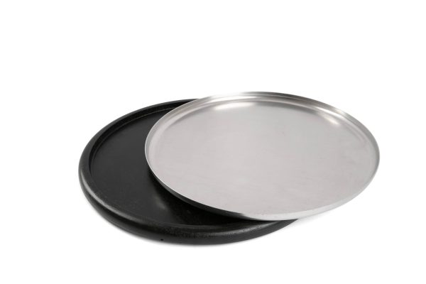 Suporte em madeira para forma de pizza