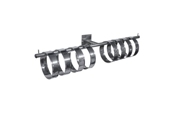 Suporte em tubo inox fixação na parede para aros