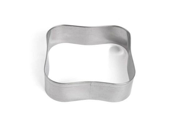 Aro cortador em inox quadrado ondulado