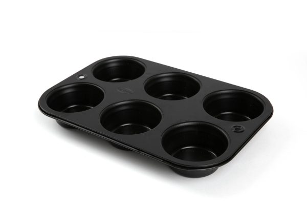 Forma antiaderente para cupcake com 6 forminhas